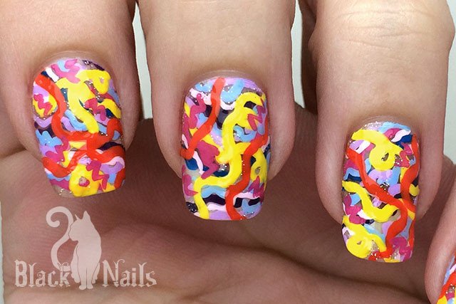 I Can See Music Abstract Colorful Nail Art Top