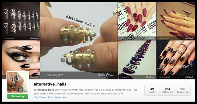 Alternative Nails on Instagram