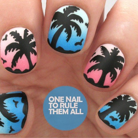 Matte Palm Trees by One Nail to Rule Them All