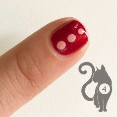 Simple Dot on Dot Nail Art Step 4