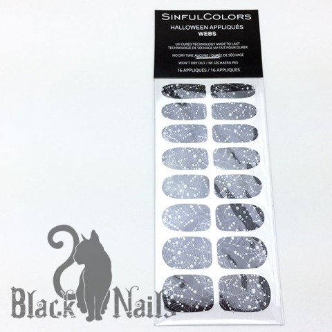 Sinful Colors Halloween Web Nail Wrap