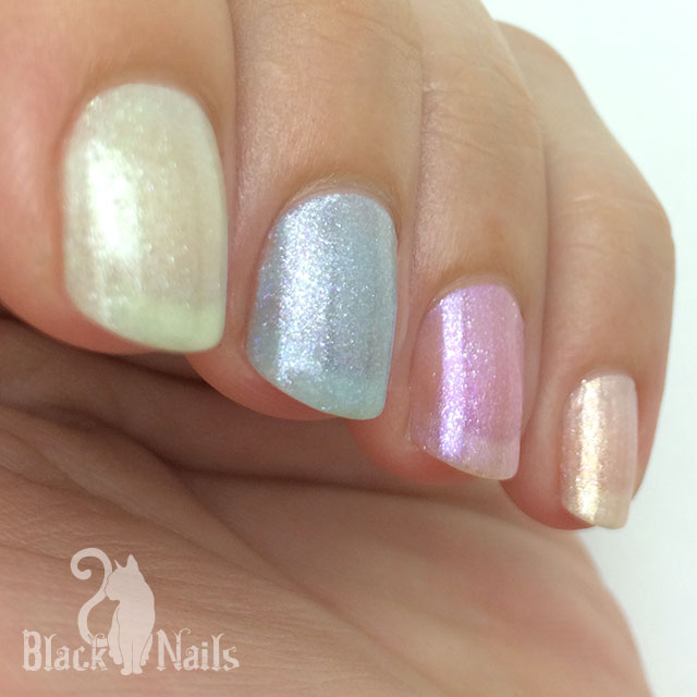 Sinful Colors Sheer Nail Polish Swatches Side